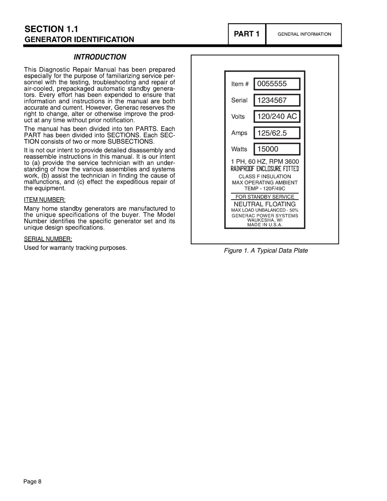 GUARDIAN Generator 4389 4758 4456 4759 4390 4760 Repair Manual - WIRE BOUND