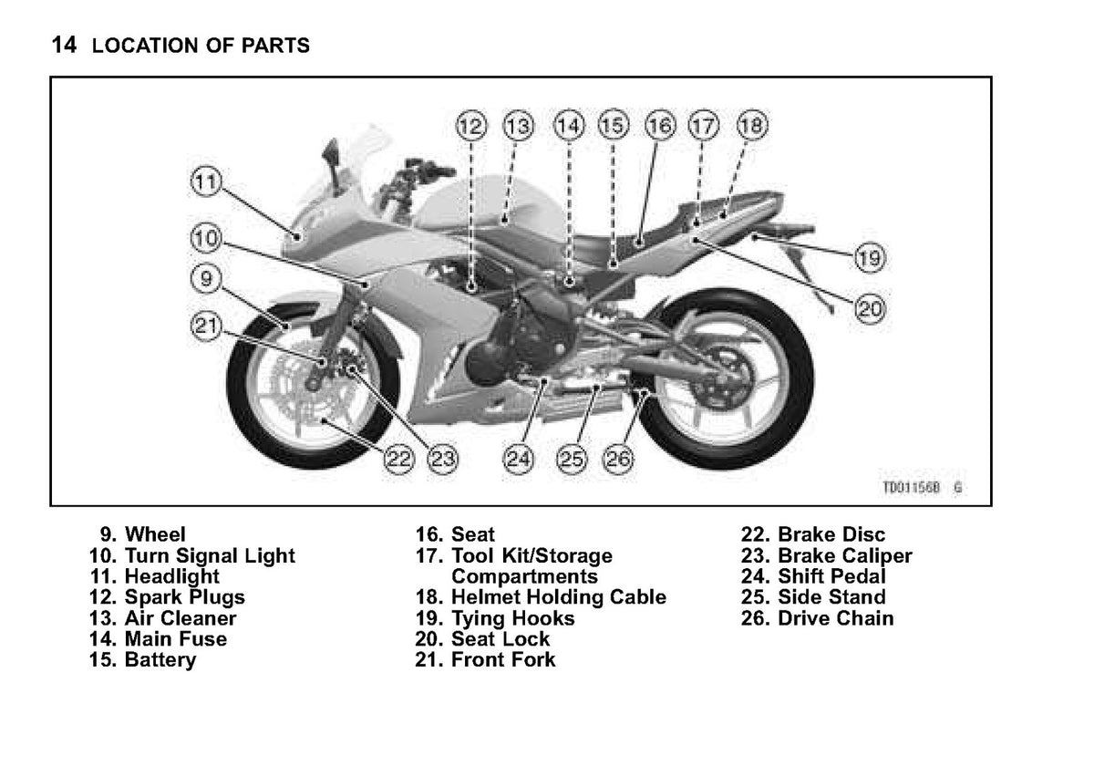 KAWASAKI Ninja 650R Motorcycle Owners Manual 2009 - WIRE BOUND - TOUGH COVERS