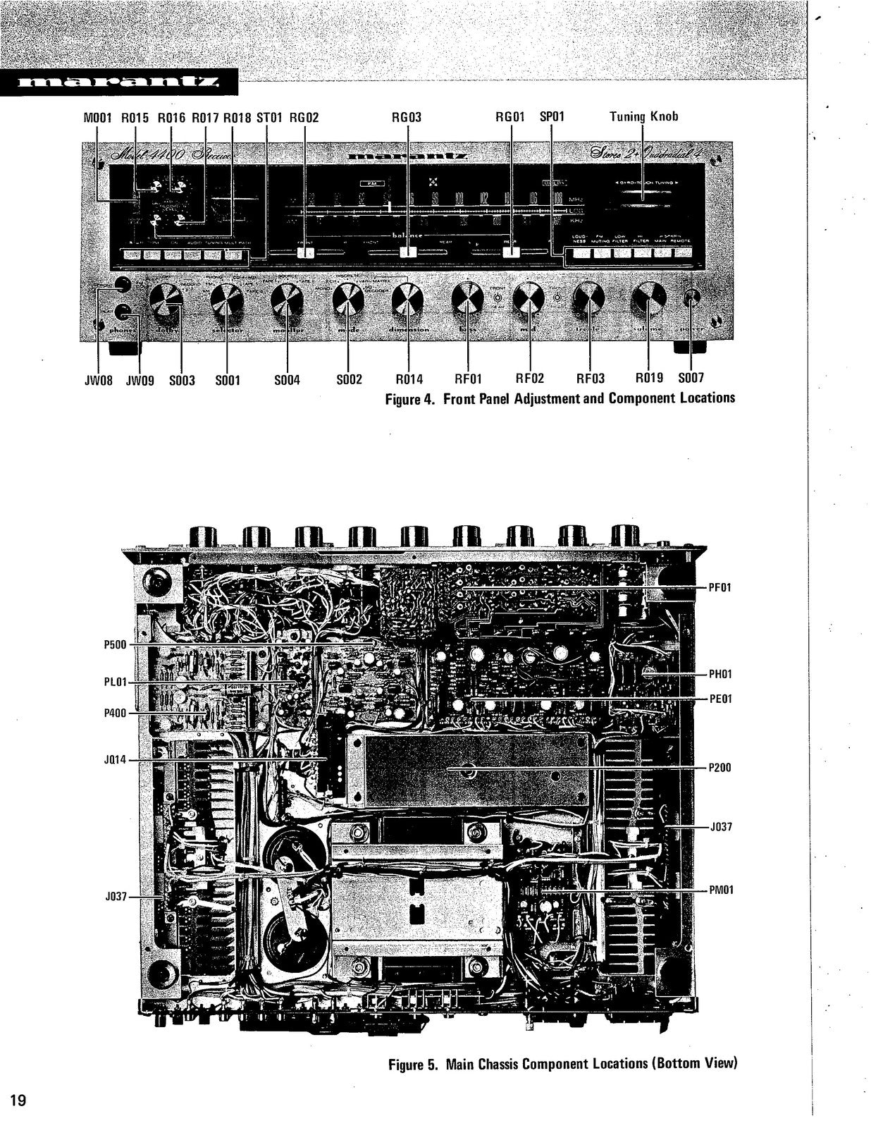 MARANTZ 4400 Stereo Receiver Service Manual - BOUND - COVERS - XL FOLDOUT PAGES