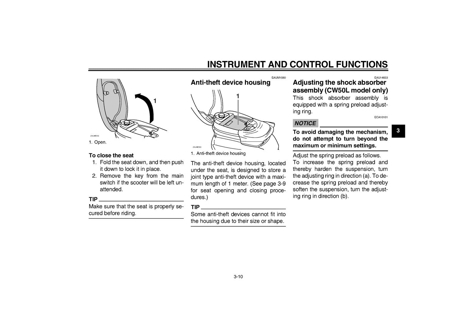 YAMAHA CW50 CW50L CW50N Scooter Owners Manual 2015 - WIRE BOUND - TOUGH COVERS