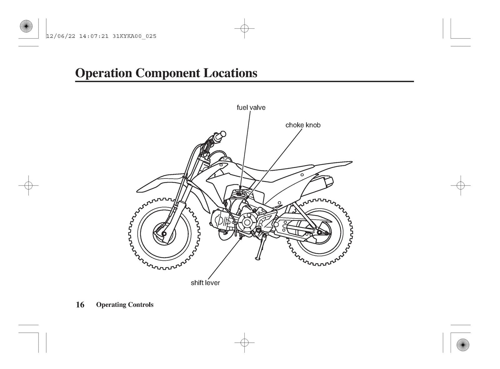 HONDA CRF110F Owners Manual 2013 - STEEL WIRE BOUND - PROTECTIVE COVERS