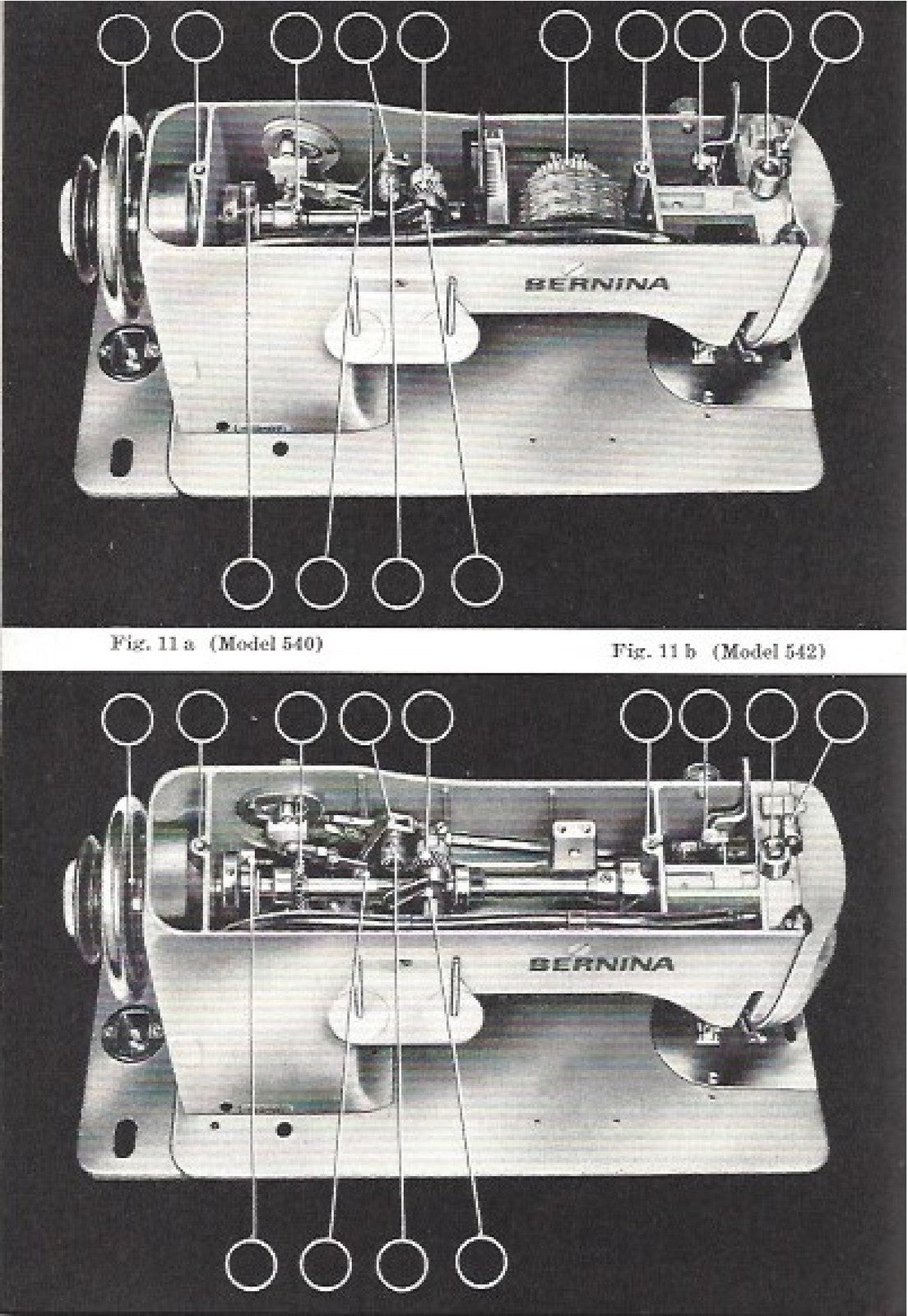 BERNINA Favorit 540 542 Instruction Book Manual - WIRE BOUND - TOUGH COVERS