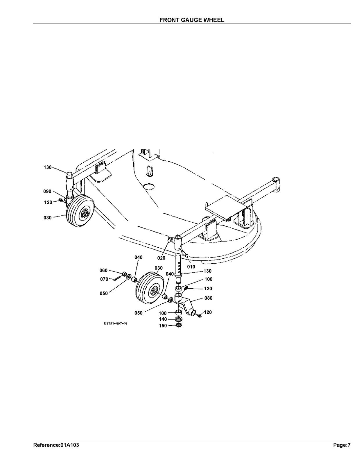 KUBOTA RC72-27B Parts Manual - STEEL WIRE BOUND - PROTECTIVE COVERS