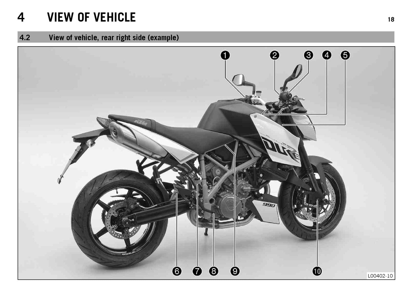 KTM 990 Super Duke R Owners Manual 2013 - STEEL WIRE BOUND - PROTECTIVE COVERS
