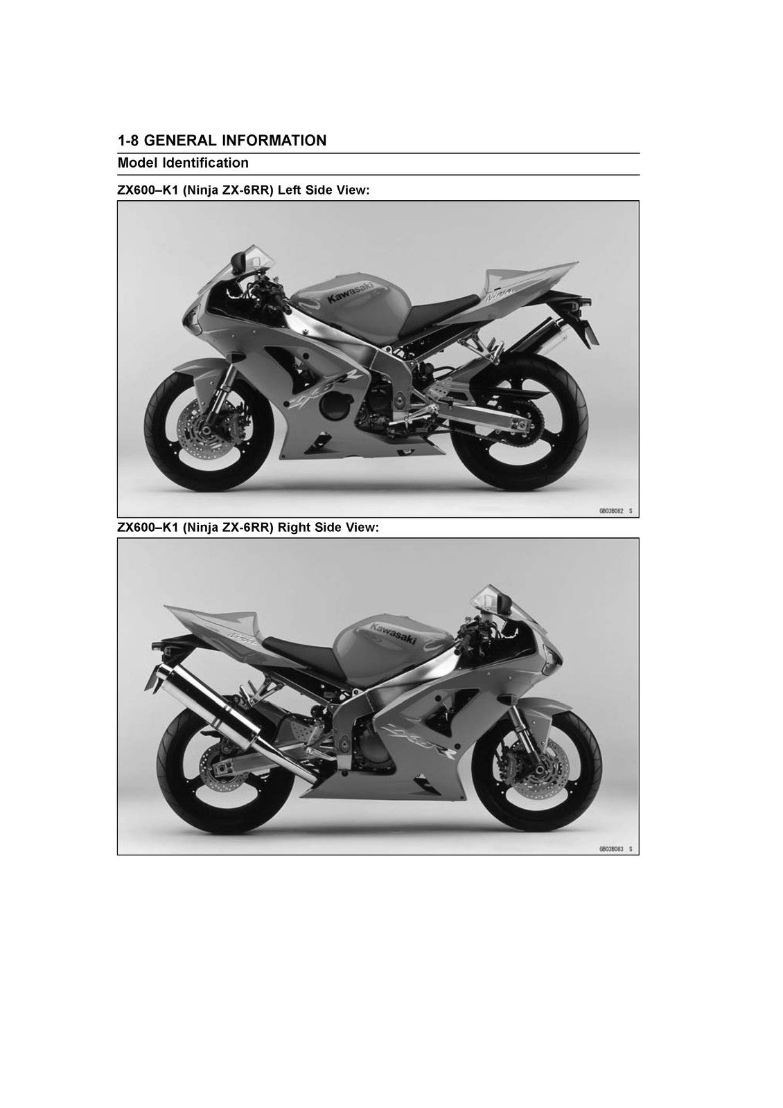 KAWASAKI Ninja ZX-6R ZX-6RR Motorcycle Service Manual 2002 - WIRE BOUND - COVERS