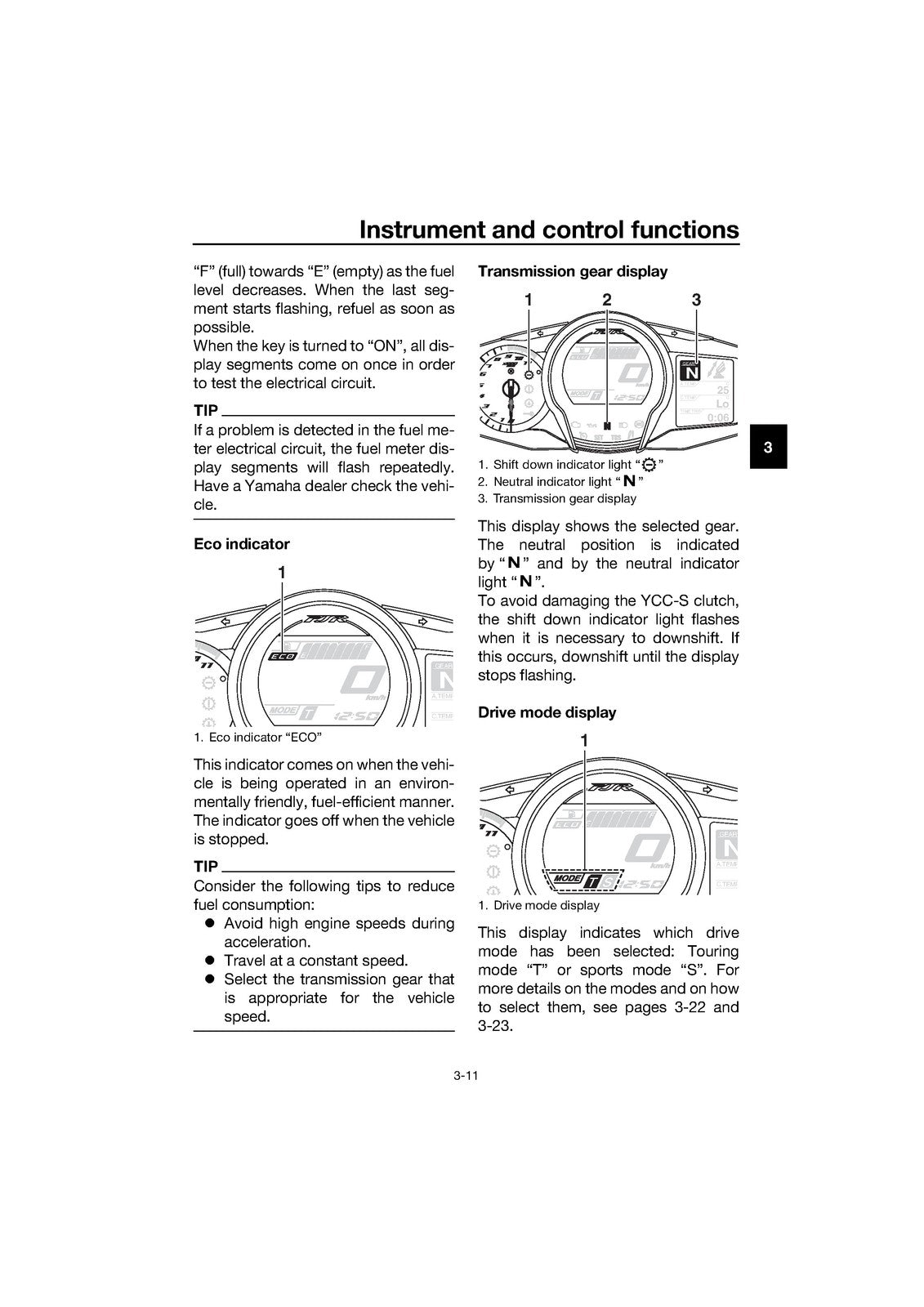 YAMAHA FJR1300D-AS FJR1300AS Motorcycle Owners Manual 2020 - WIRE BOUND - COVERS