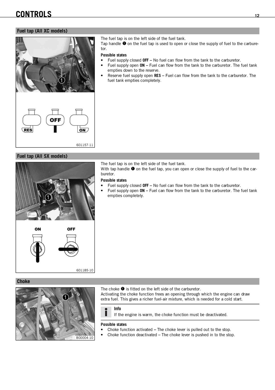 KTM 125 SX Motorcycle Owners Manual 2012 - STEEL WIRE BOUND - PROTECTIVE COVERS