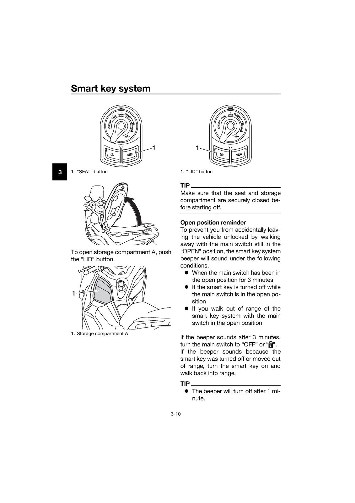 YAMAHA X-MAX 300 Owners Manual 2017 - STEEL WIRE BOUND - PROTECTIVE COVERS