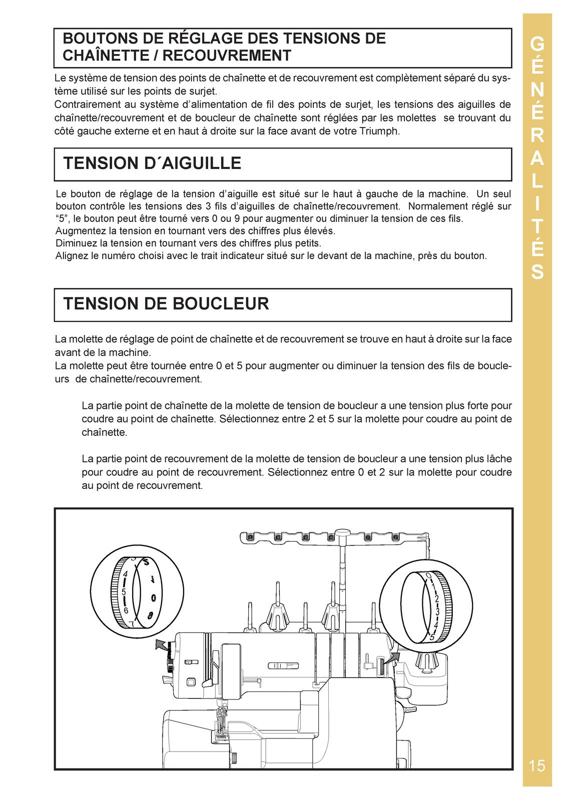 BABY LOCK Triumph BLETS8 Serger Service Manual IN FRENCH - WIRE BOUND - COVERS