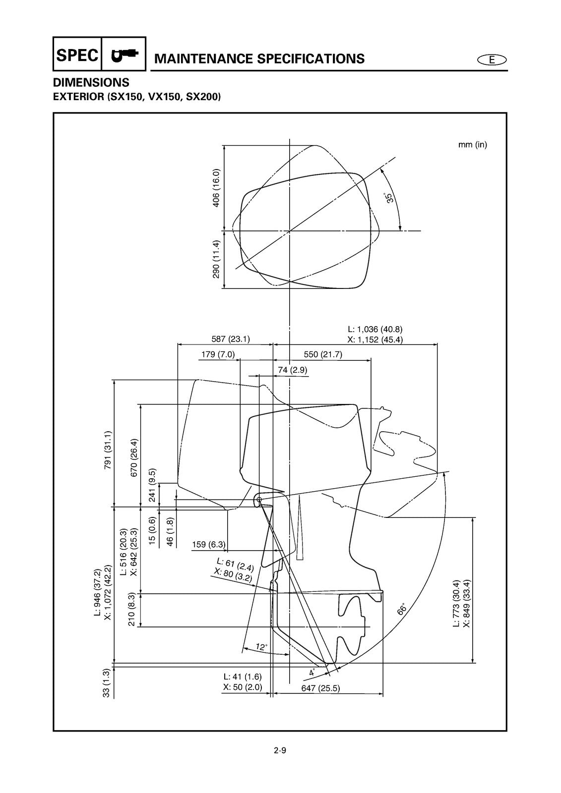 YAMAHA SX150C VX150C DX150C SX200 Service Manual - BOUND - COVERS - XL FOLDOUTS