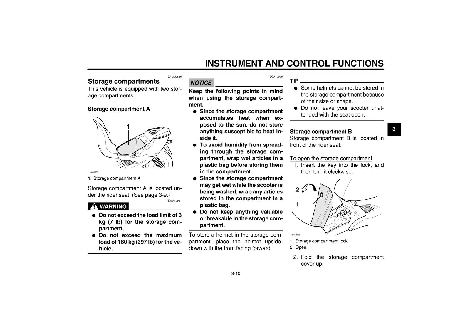 YAMAHA YQ50 YQ50L Owners Manual 2009 - STEEL WIRE BOUND - PROTECTIVE COVERS