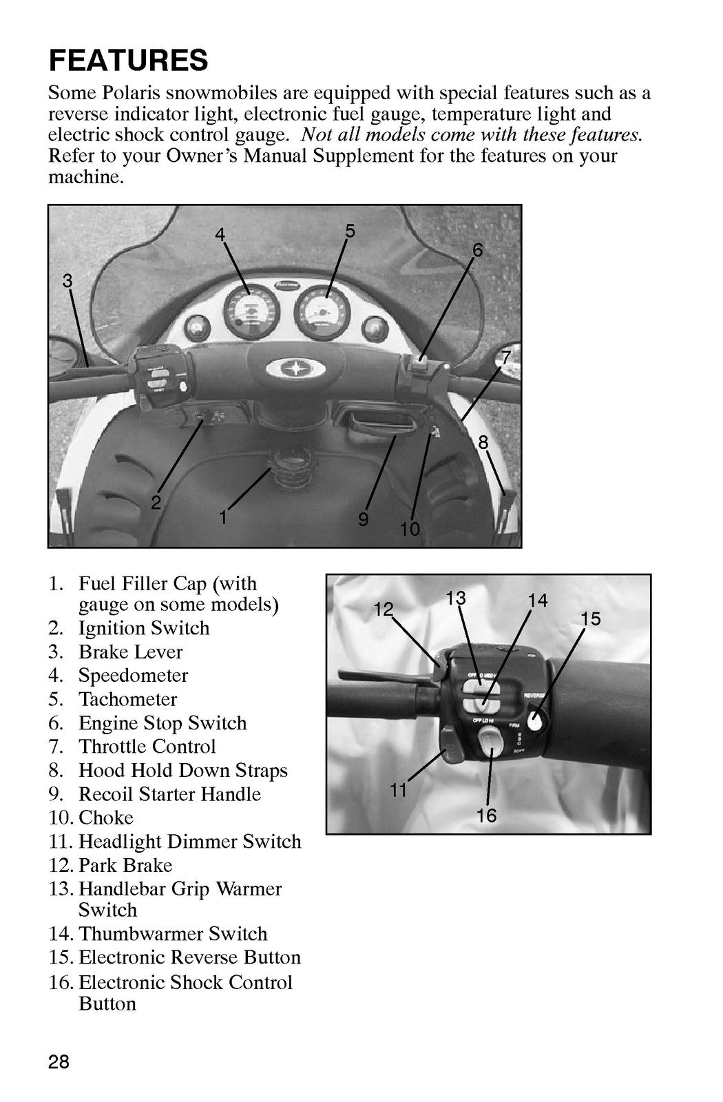 POLARIS 2004 Edge 121 Track Snowmobile Owners Manual - WIRE BOUND - TOUGH COVERS