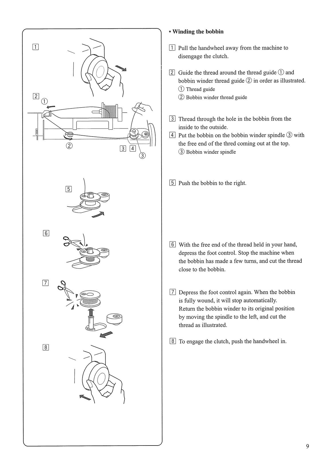 JANOME Jem Gold 2 Model 661 Instruction Book Manual - WIRE BOUND - TOUGH COVERS