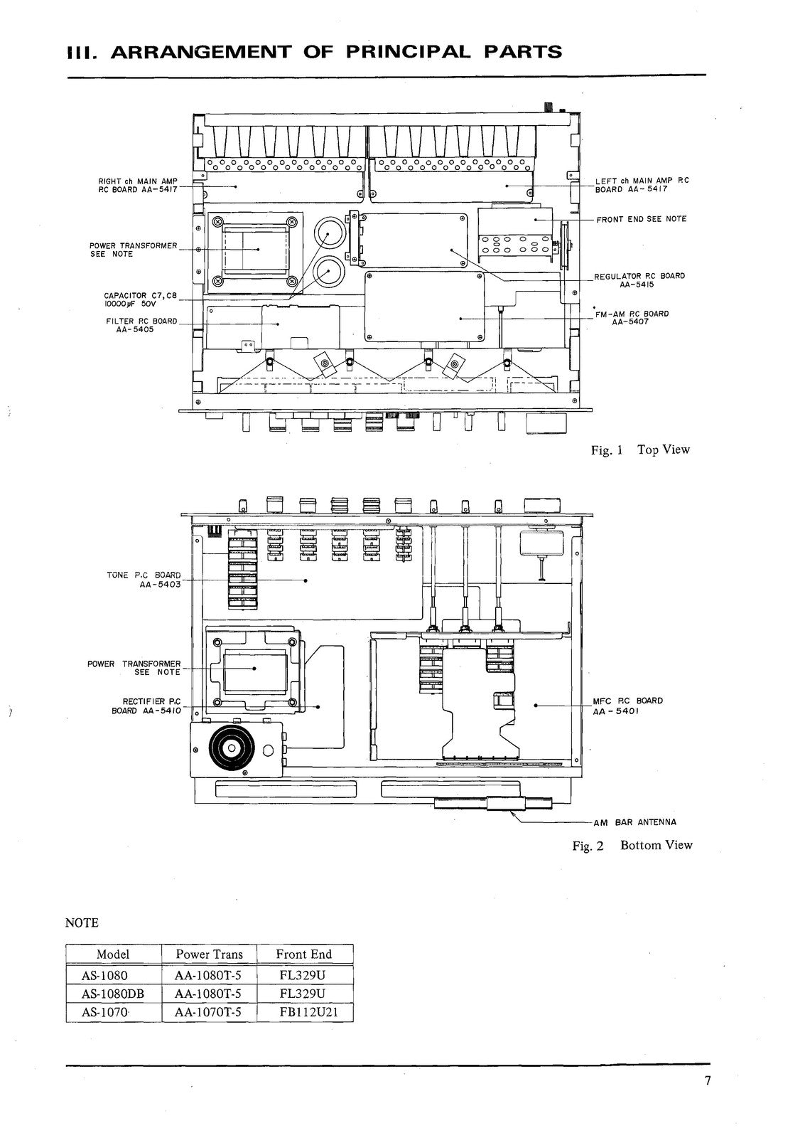AKAI AS-1080 1080DB 1070 Service Manual and Parts List, BOUND, COVERS, FOLDOUTS