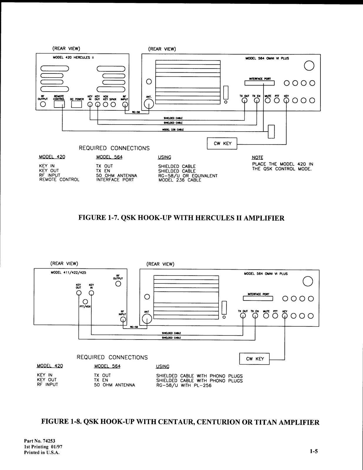 TEN-TEC OMNI VI Plus Model 564 Operating Instructions Manual - WIRE BOUND
