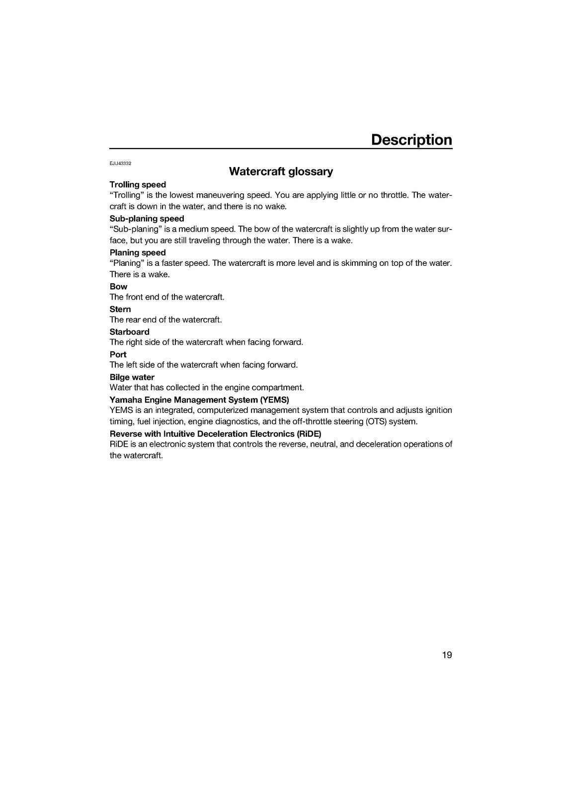 YAMAHA JetBlaster JB1050 WaveRunner Service & Operators Manual BUNDLE
