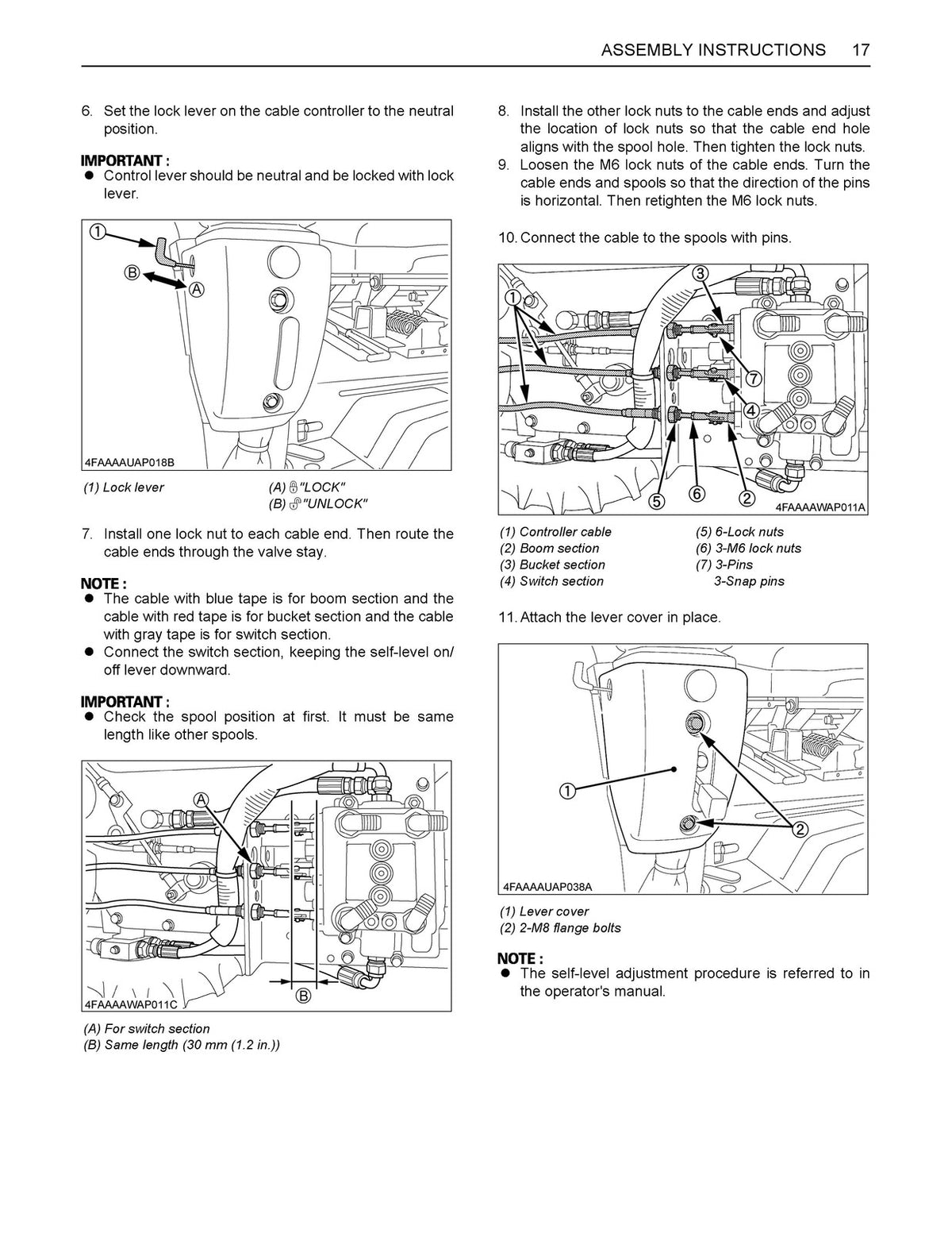 KUBOTA LA1153 Front Loader Operators & Assembly & Service Manual BUNDLE