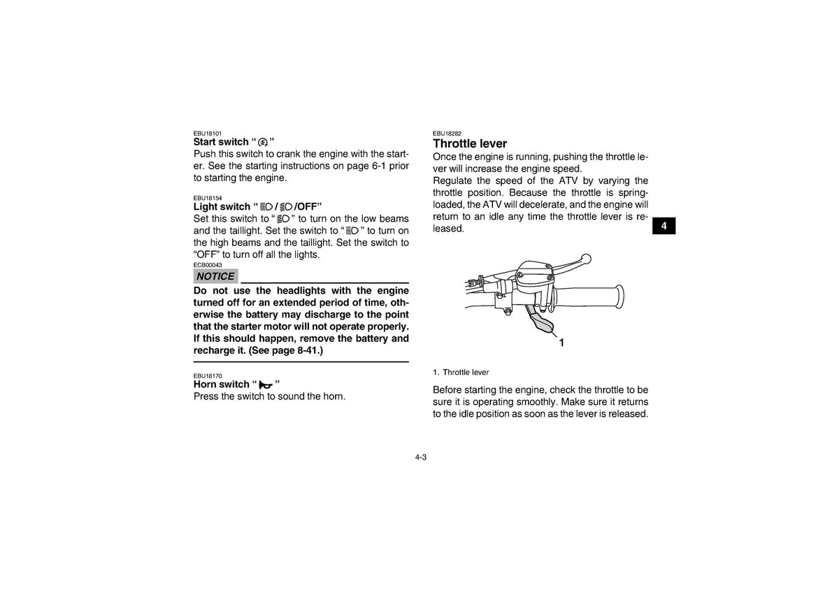 YAMAHA YFM125GD Grizzly 125 ATV Owners Manual 2012 - WIRE BOUND - TOUGH COVERS