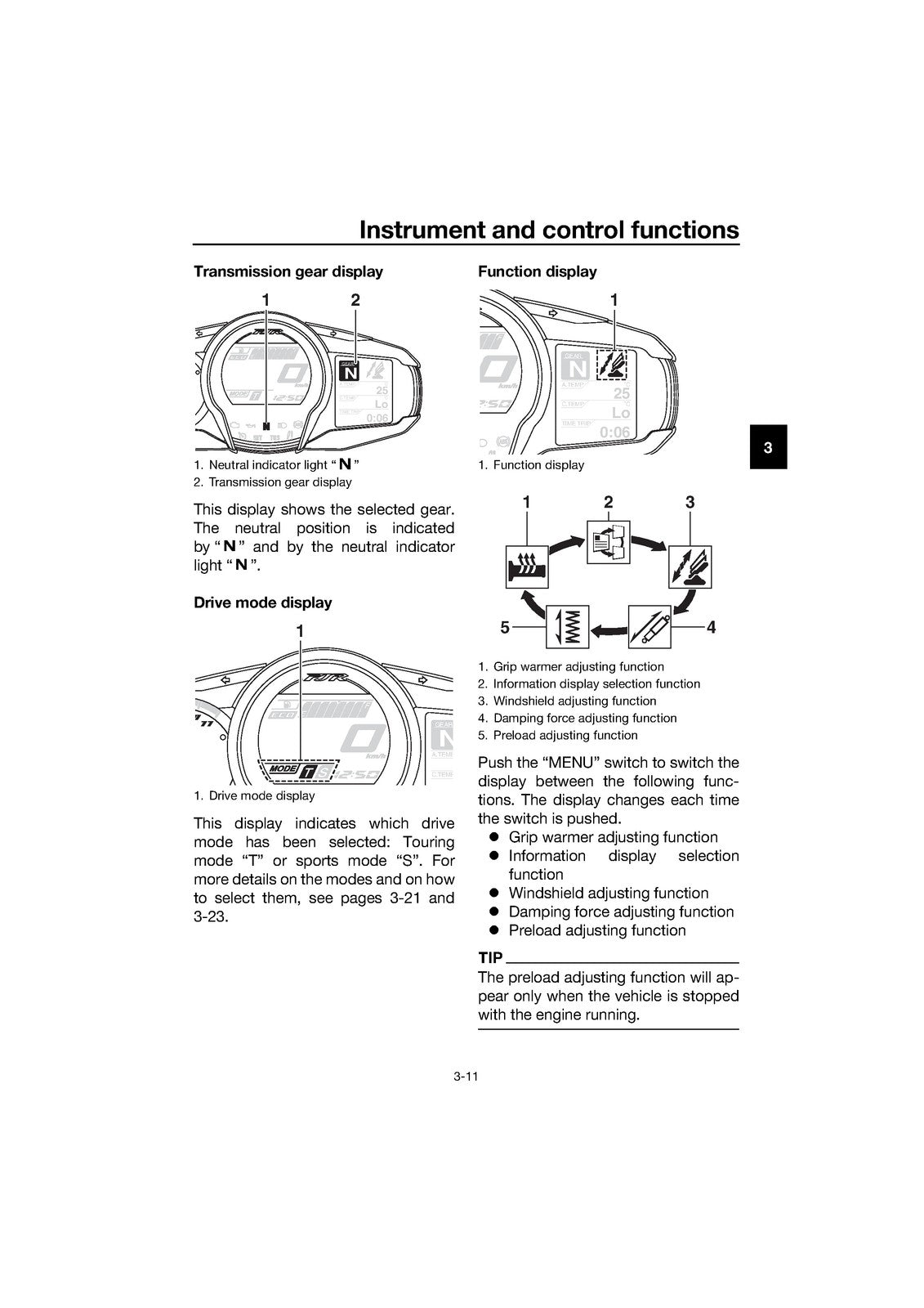 YAMAHA FJR1300D-AE FJR1300AE Motorcycle Owners Manual 2020 - WIRE BOUND - COVERS