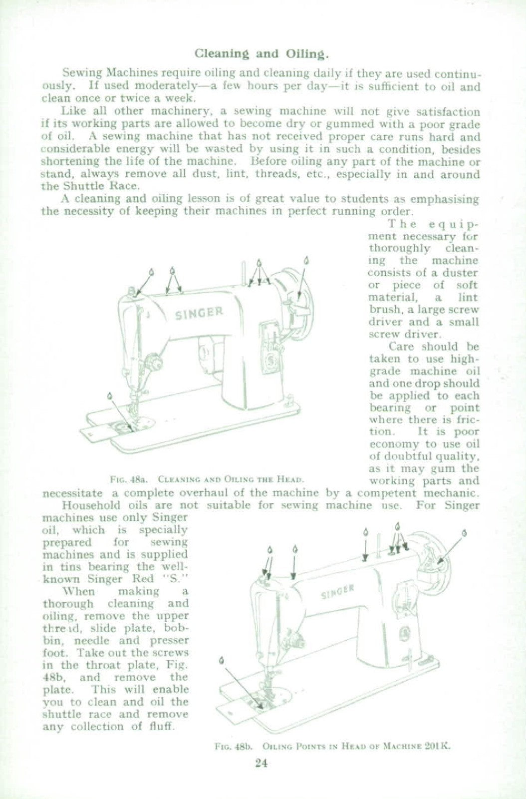 SINGER Family Sewing Machines Instruction Manual - WIRE BOUND - TOUGH COVERS