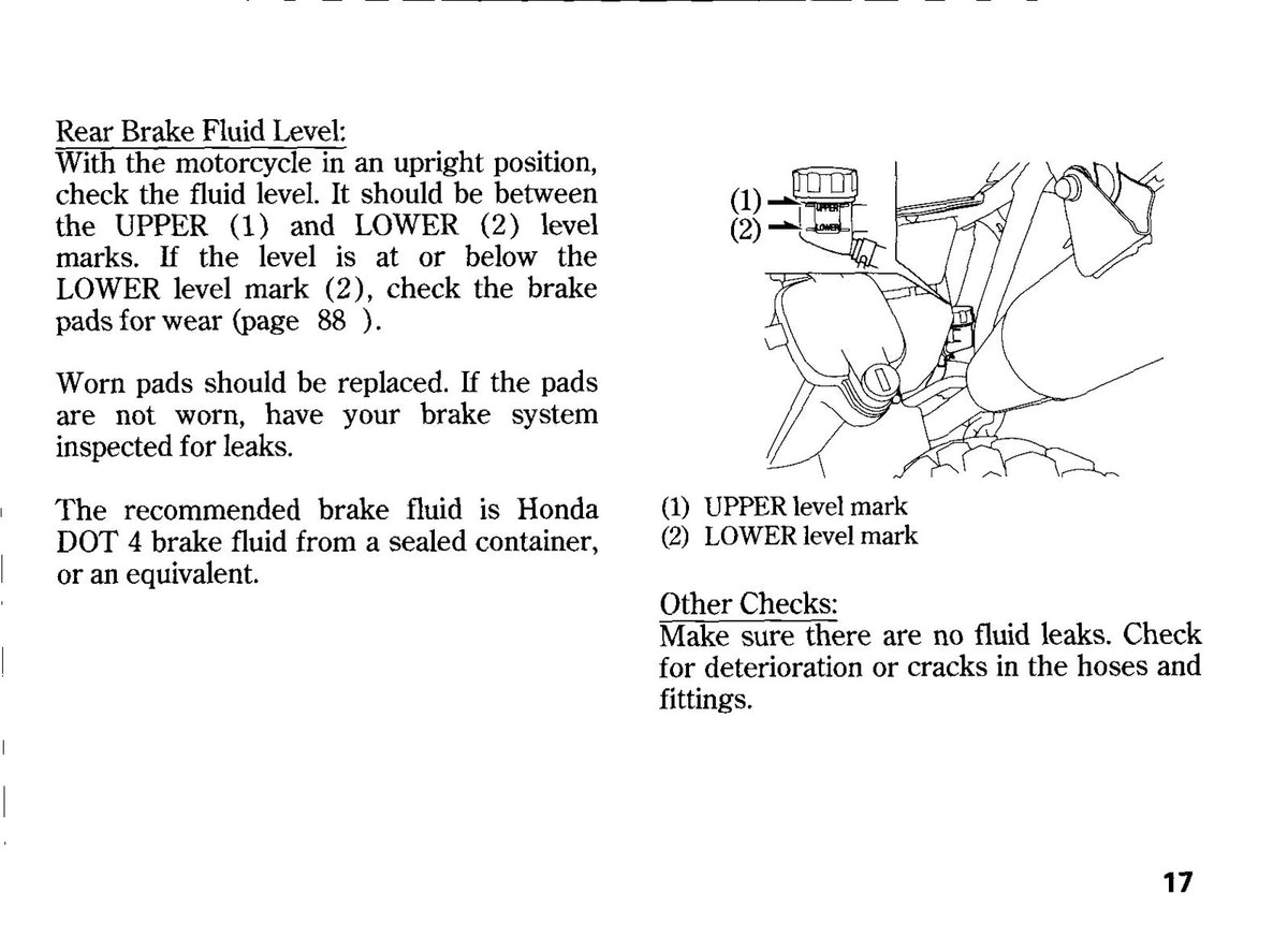 HONDA CRF230L Owners Manual 2008 - STEEL WIRE BOUND - PROTECTIVE COVERS