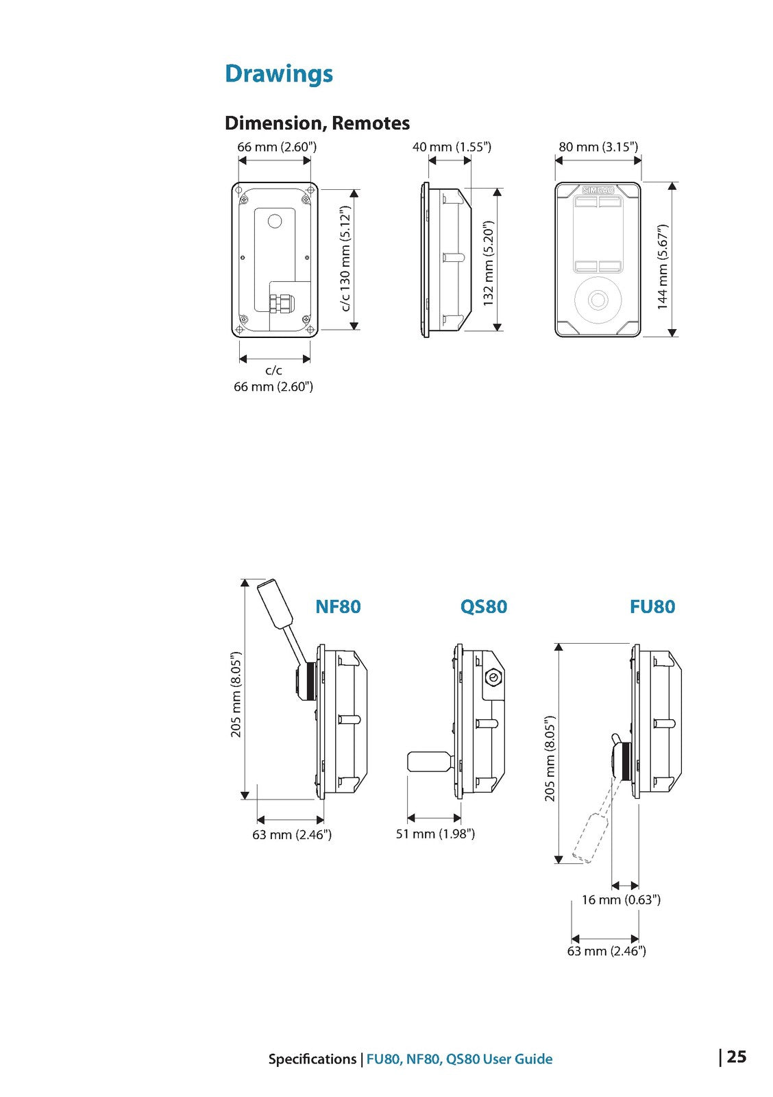 SIMRAD FU80 NF80 QS80 Sounder User Manual - STEEL WIRE BOUND - PROTECTIVE COVERS