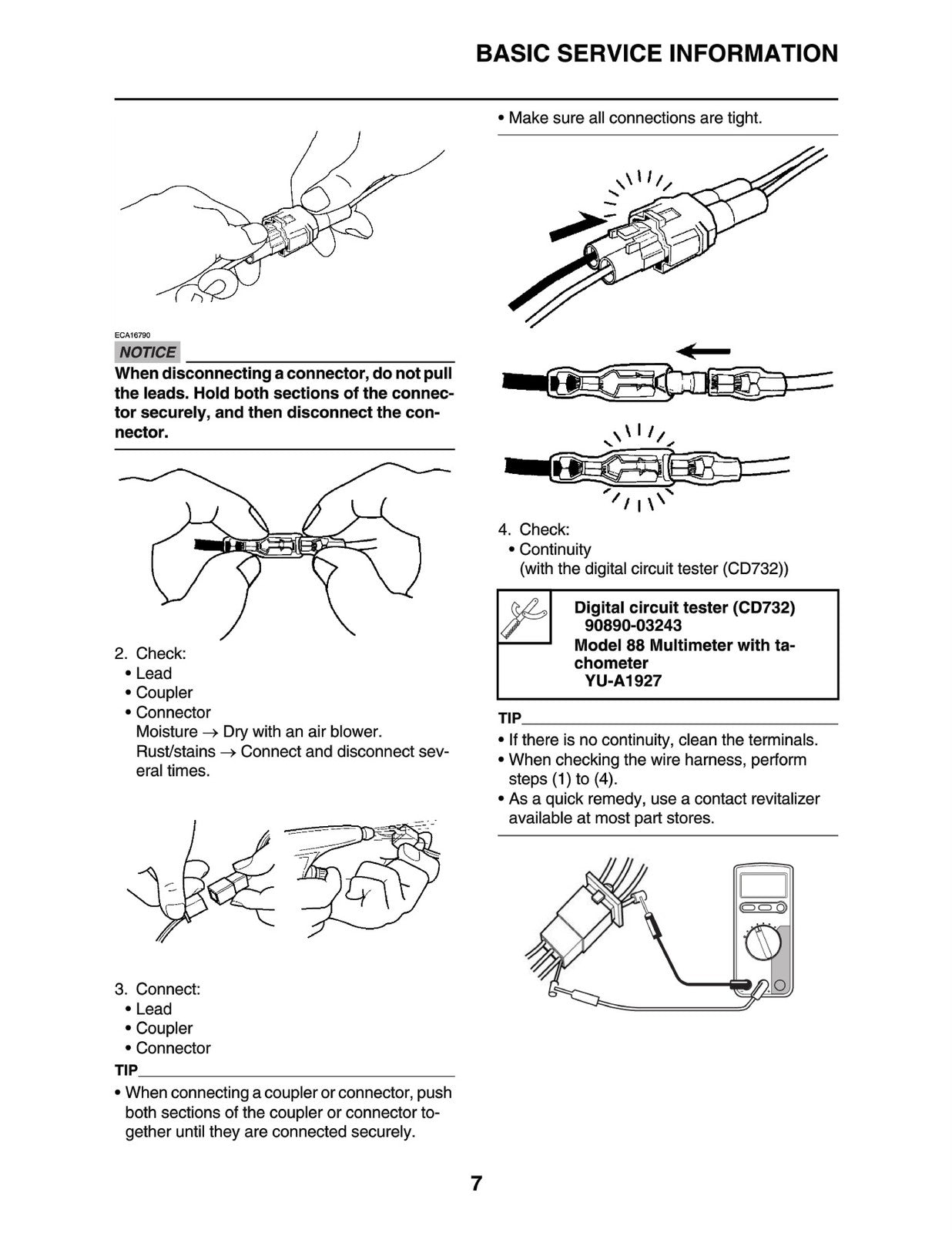 YAMAHA 2024 Tenere 700 Service Manual - BOUND - COVERS - XL FOLDOUT PAGES