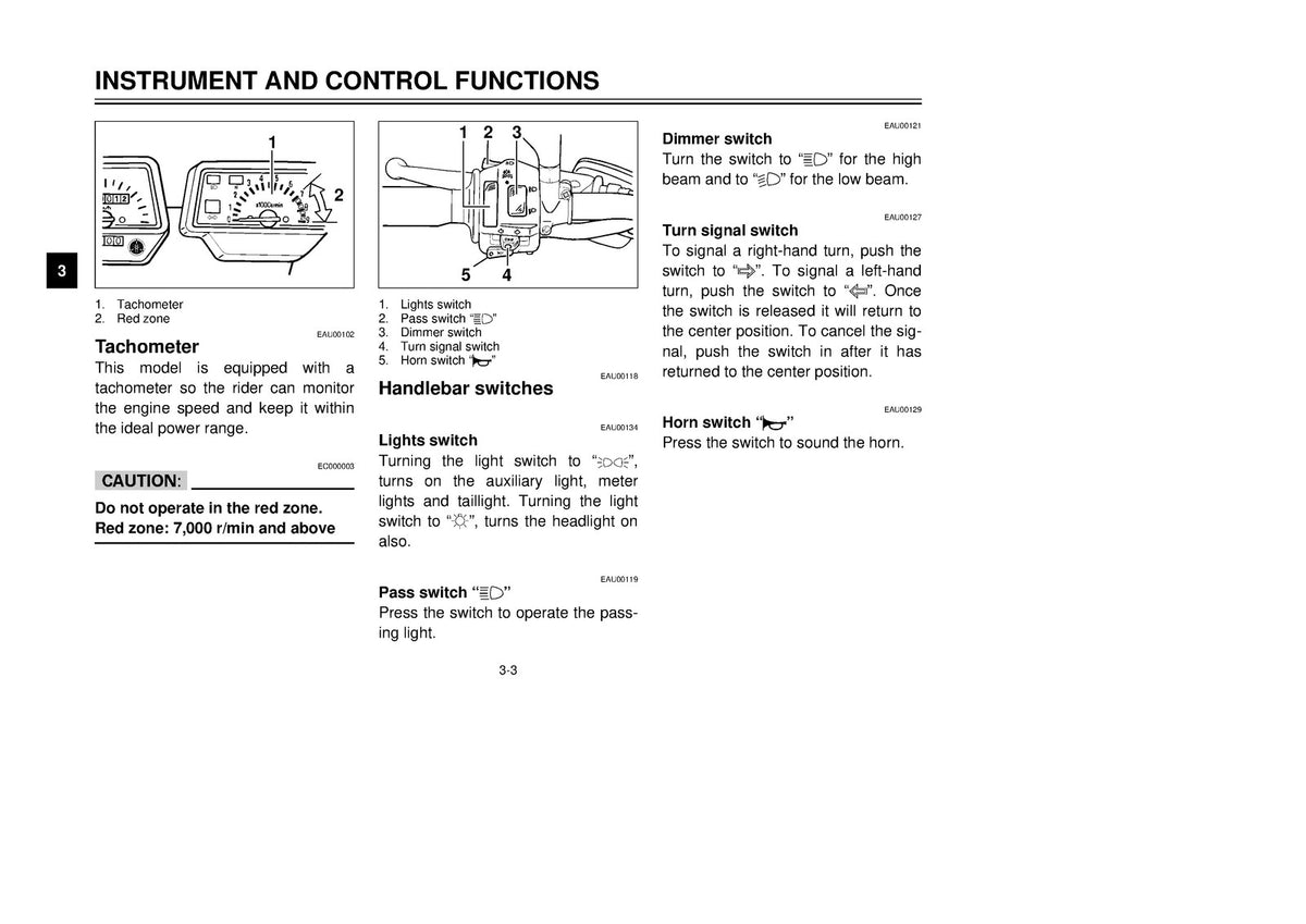 YAMAHA XT500E XT600E Owners Manual 2000 - STEEL WIRE BOUND - PROTECTIVE COVERS
