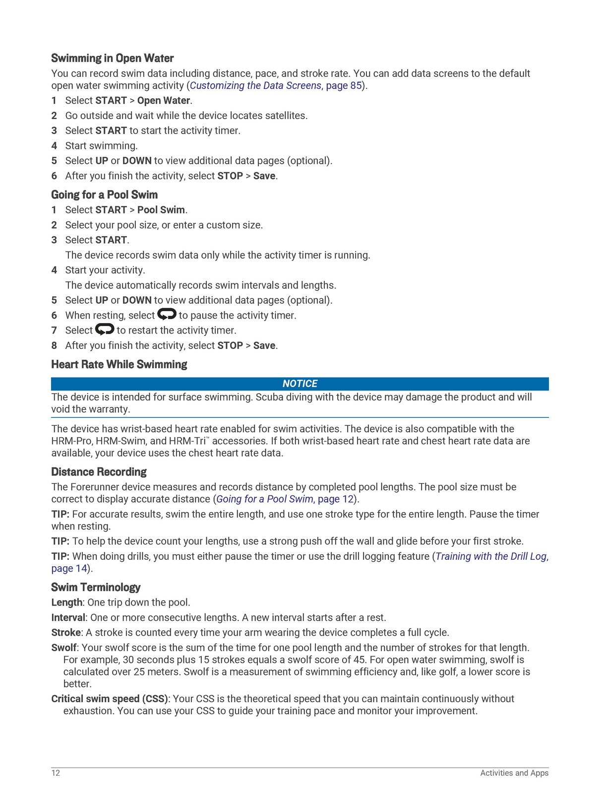 GARMIN Forerunner 945 Owners Manual 2019 - STEEL WIRE BOUND - PROTECTIVE COVERS