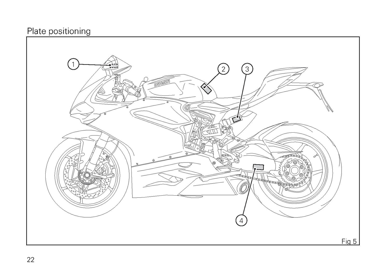 DUCATI 1299 Panigale Superbike Owners Manual - BOUND - COVERS - XL FOLDOUT PAGES