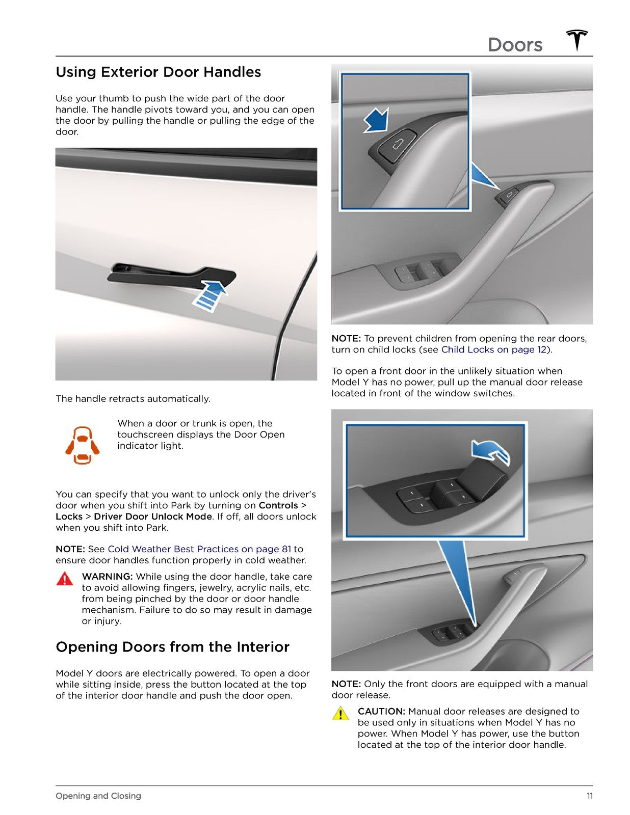 TESLA Model Y Owners Manual 2022 - STEEL WIRE BOUND - PROTECTIVE COVERS