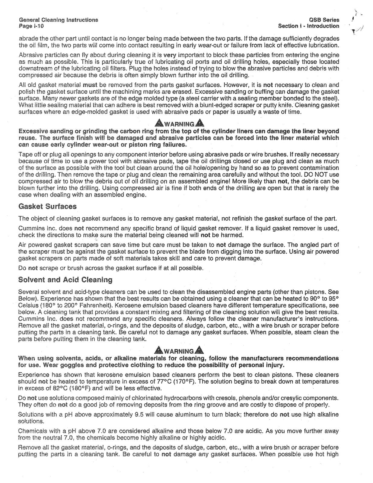 CUMMINS QSB67 Engine Service Manual - STEEL WIRE BOUND - PROTECTIVE COVERS