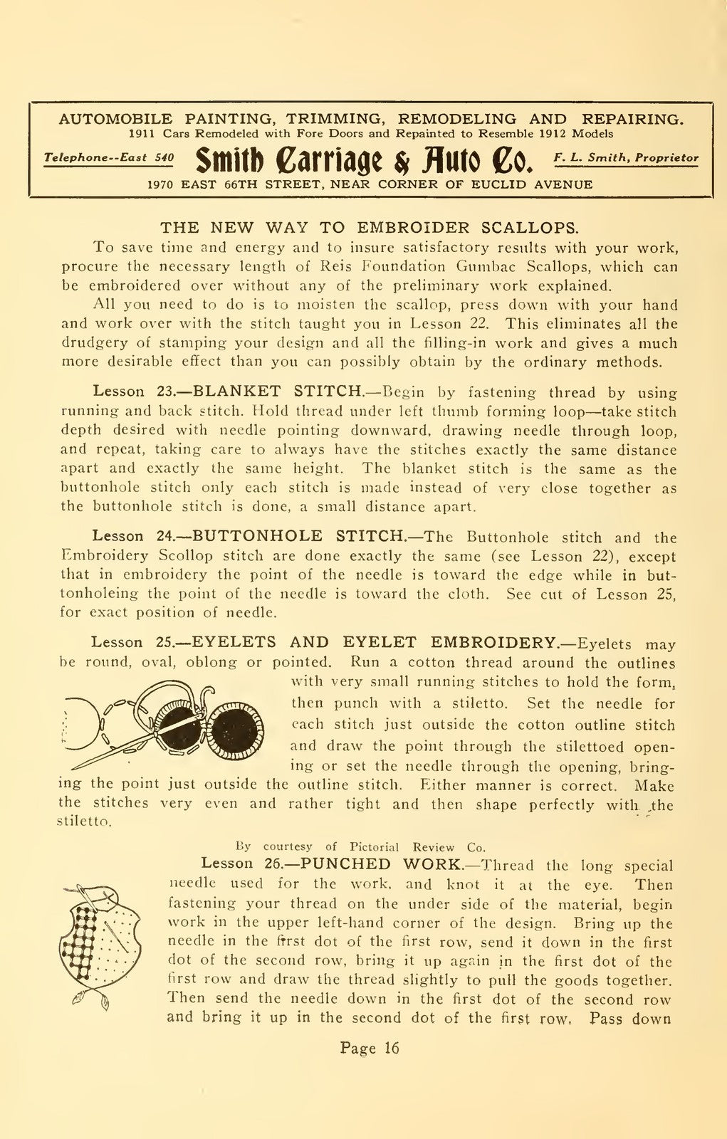 COATES Sewing And Dress Making Manual - STEEL WIRE BOUND - PROTECTIVE COVERS