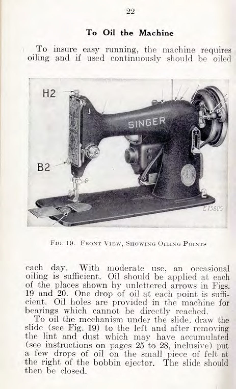 SINGER 99-23 99-24 Electric Sewing Machine Instruction Manual - WIRE BOUND