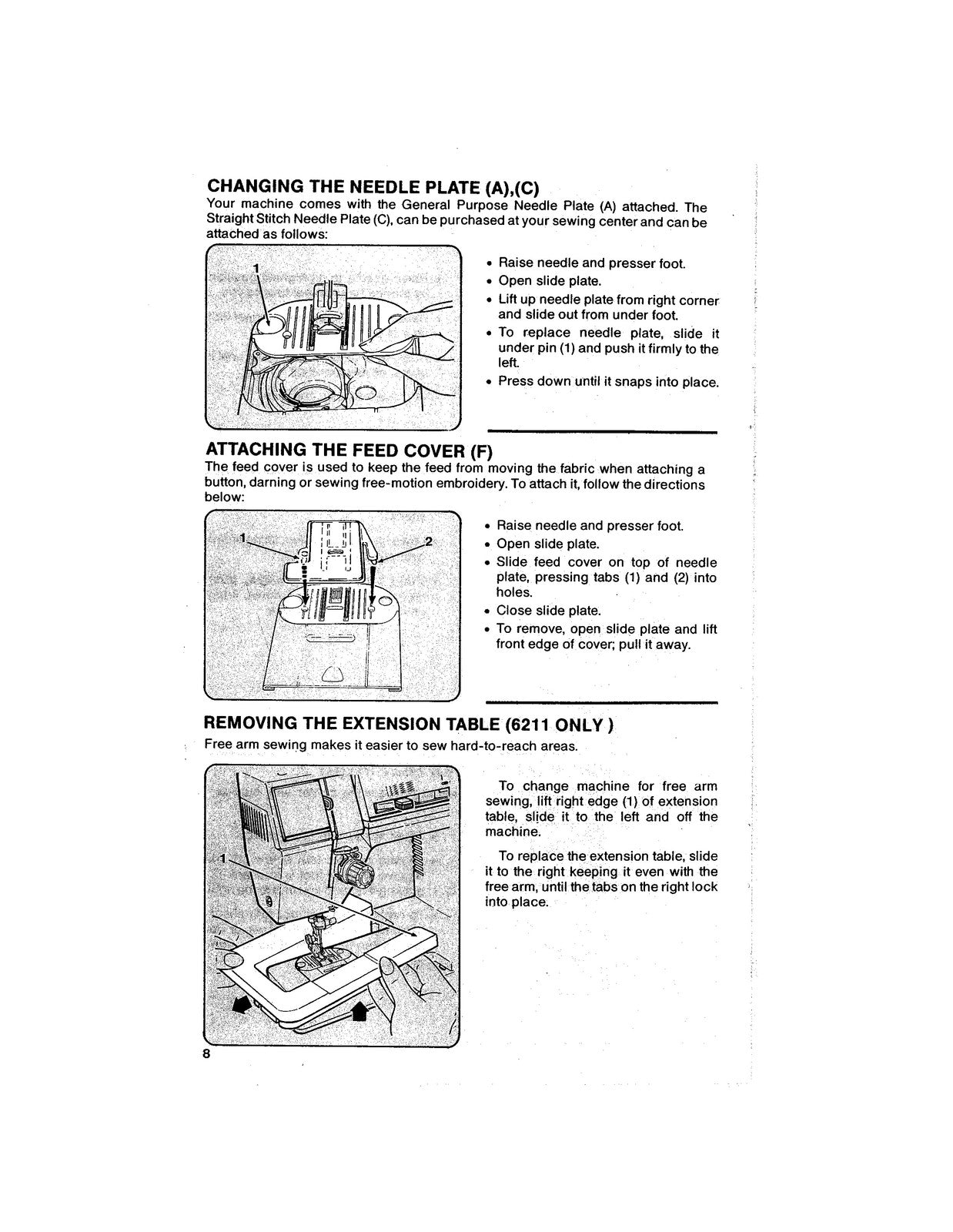 SINGER 6201 6211 Sewing Machine Manual - STEEL WIRE BOUND - PROTECTIVE COVERS