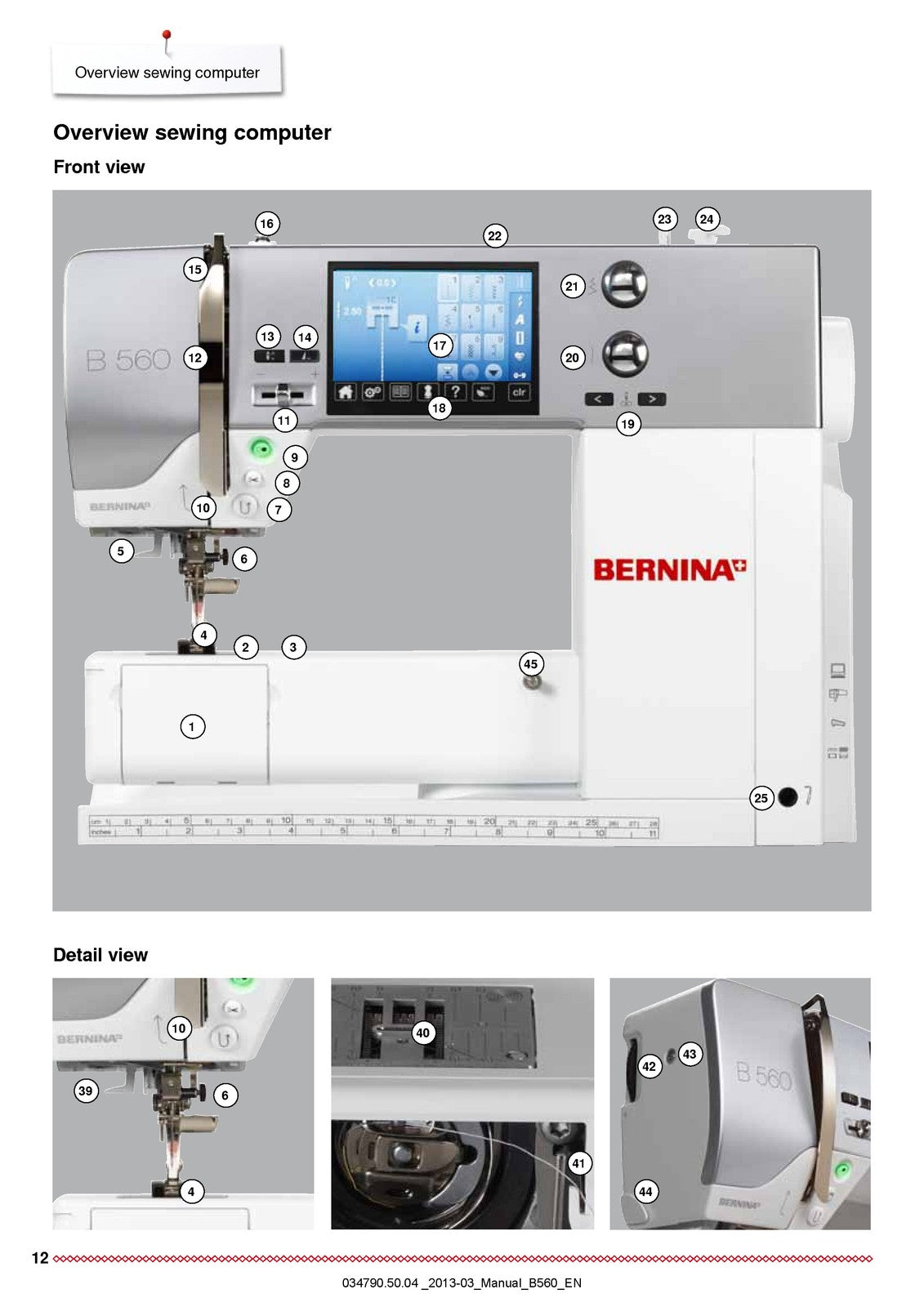 BERNINA 560 Sewing Machine Instruction Manual - STEEL WIRE BOUND - TOUGH COVERS