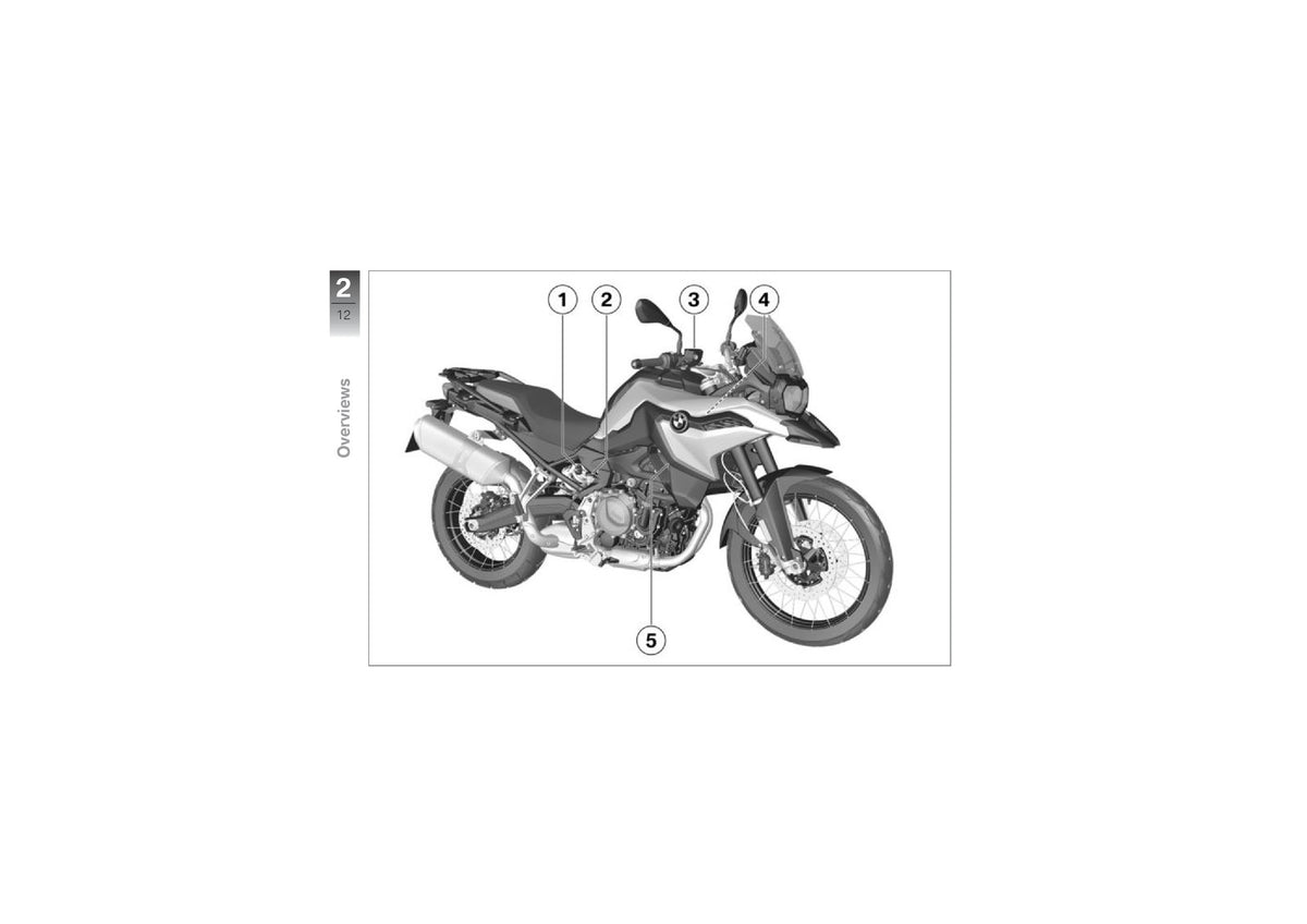 BMW F 850 GS Motorcycle Riders Manual 2018 - STEEL WIRE BOUND - TOUGH COVERS