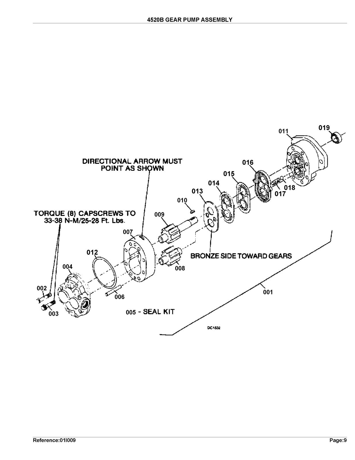 WOODS BL4520B L4530B Backhoe Illustrated Parts List Manual - WIRE BOUND - COVERS