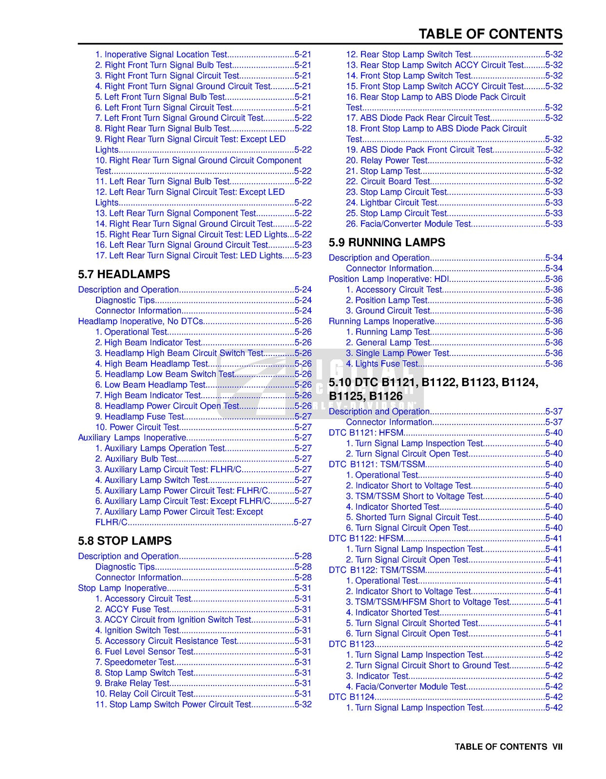 HARLEY-DAVIDSON Touring Models Electrical Diagnostic Manual 2011, FOLDOUTS
