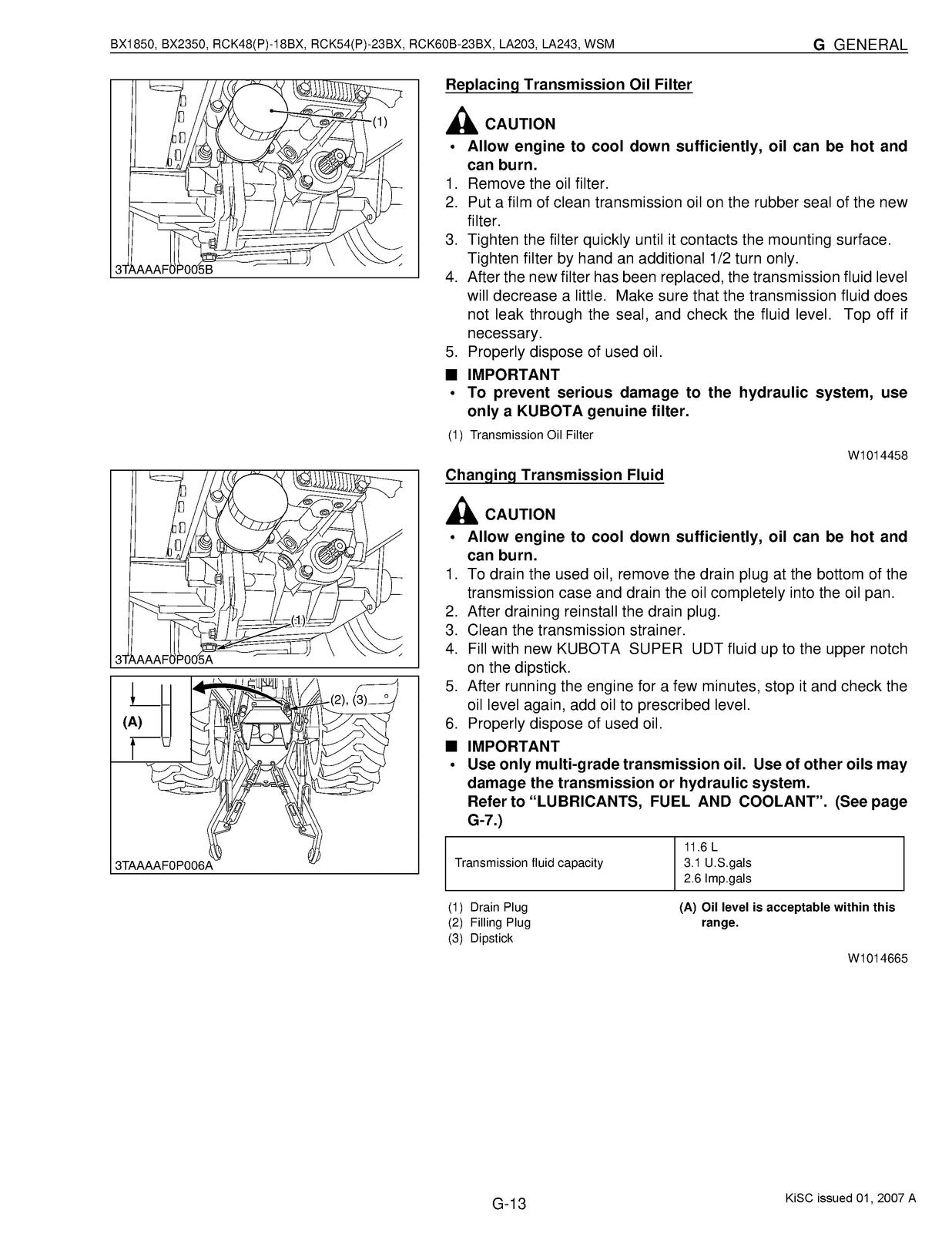 KUBOTA BX1850 BX2350 Workshop & Operators Manual BUNDLE - WIRE BOUND - COVERS