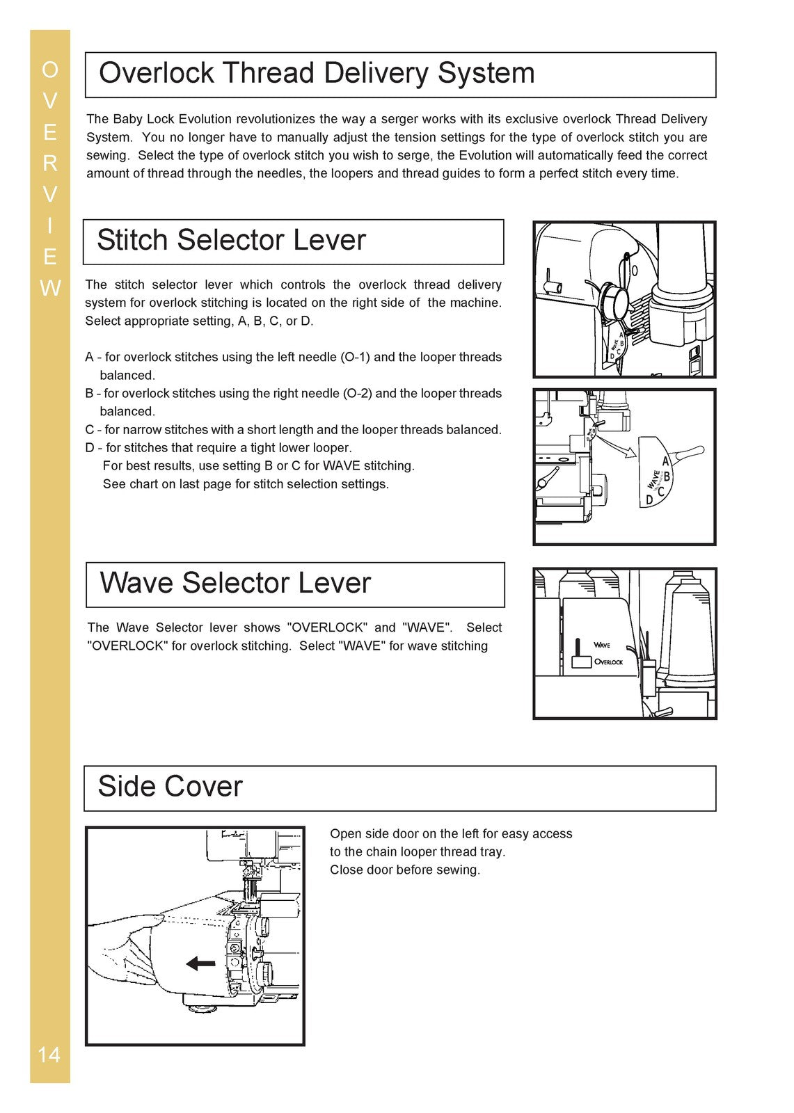 BABY LOCK BLE8W-2 Evolution Serger Instruction ENGLISH Manual - WIRE BOUND