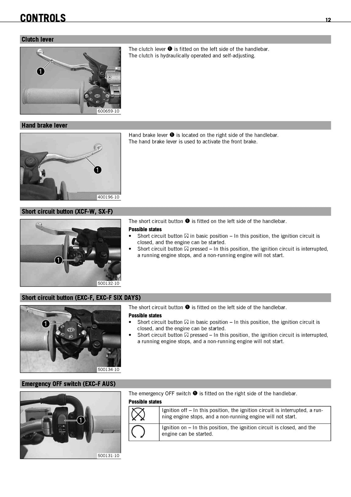KTM 250 EXC-F 250 XCF-W 250 SX-F Owners Manual 2010 - WIRE BOUND - TOUGH COVERS