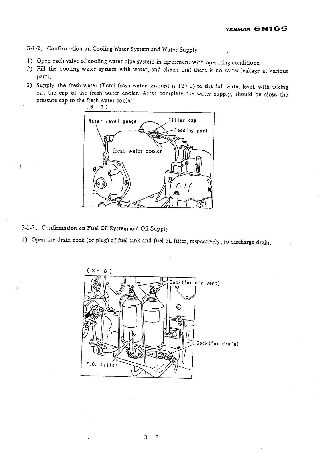 YANMAR 6N165 Operation Manual - BOUND - COVERS - XL FOLDOUT PAGES