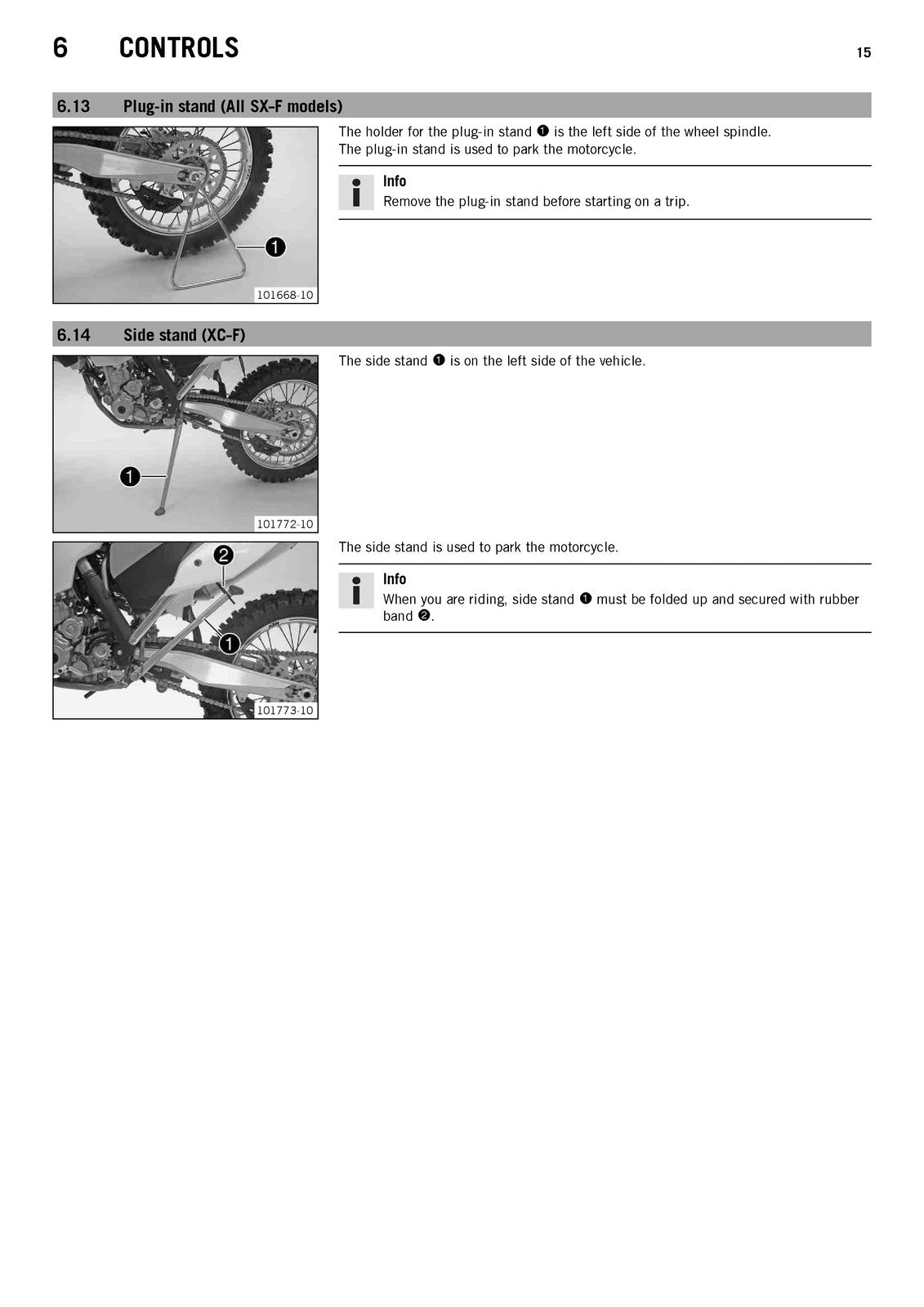 KTM 250 SX-F 250 XC-F Owners Manual 2013 - STEEL WIRE BOUND - PROTECTIVE COVERS
