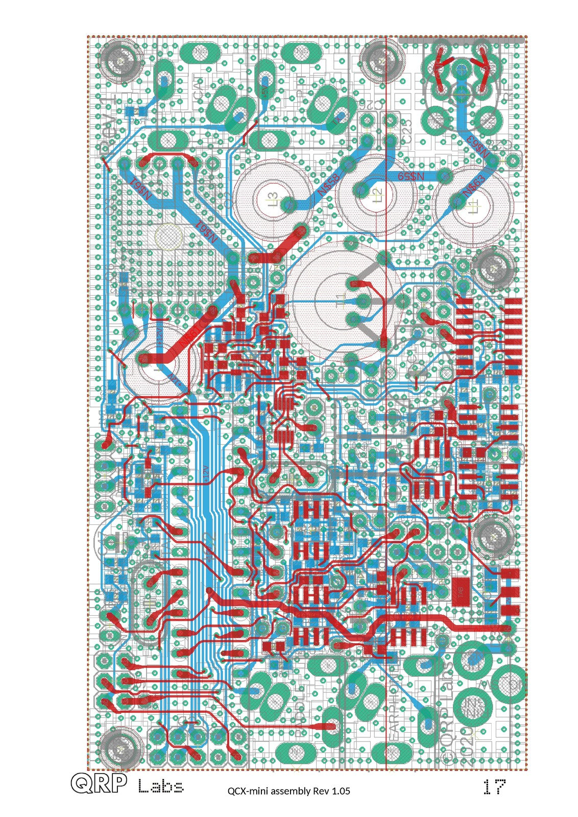 QRP LABS QCX-mini PCB Rev 1 And 2 Assembly Manual - WIRE BOUND - TOUGH COVERS