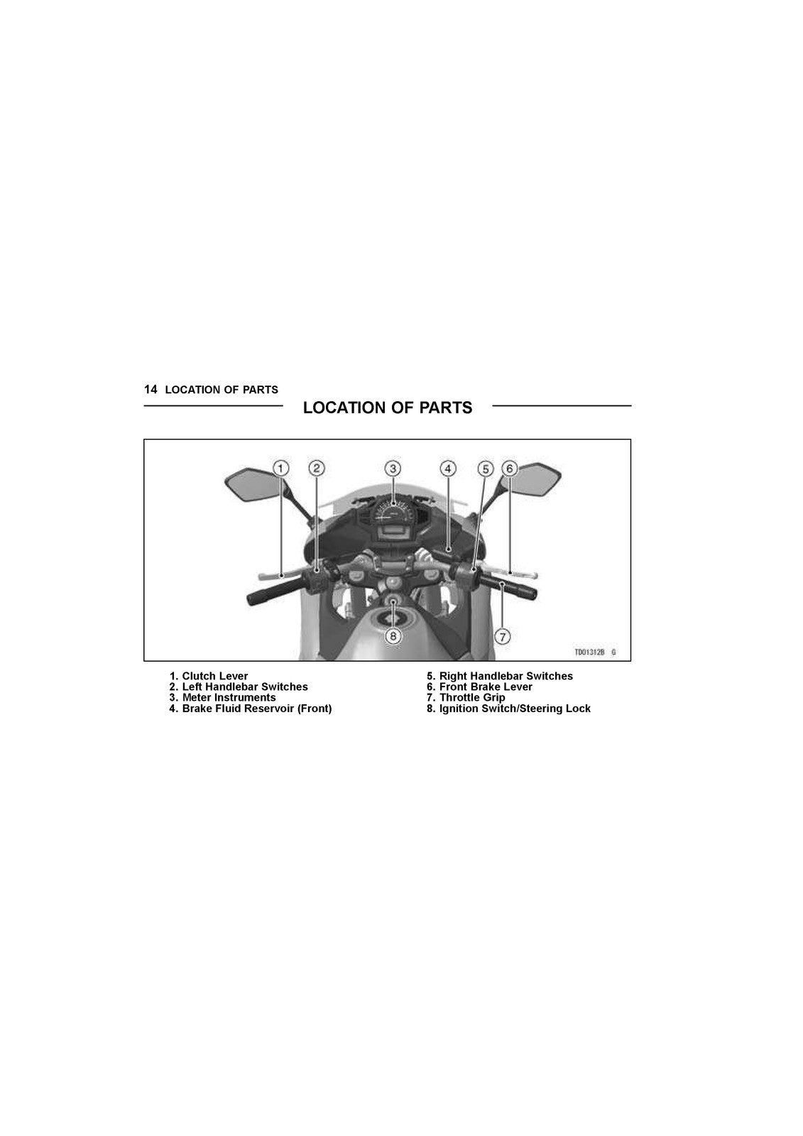 KAWASAKI Ninja 650 Owners Manual 2014 - STEEL WIRE BOUND - PROTECTIVE COVERS