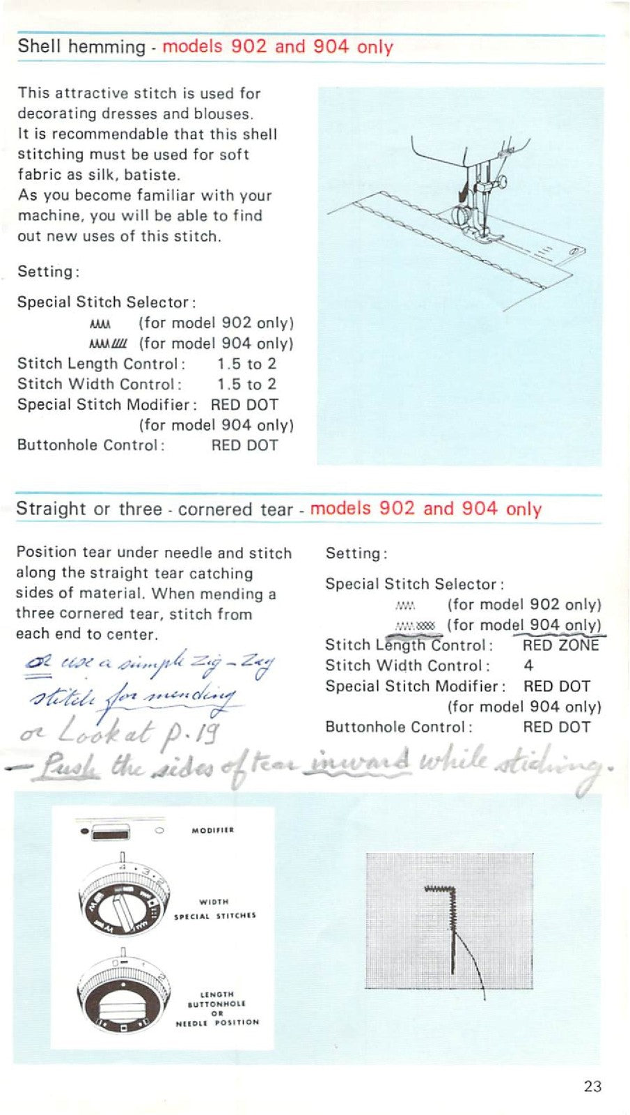 FRISTER ROSSMANN 900 902 904 Sewing Machine Instruction Manual - WIRE BOUND