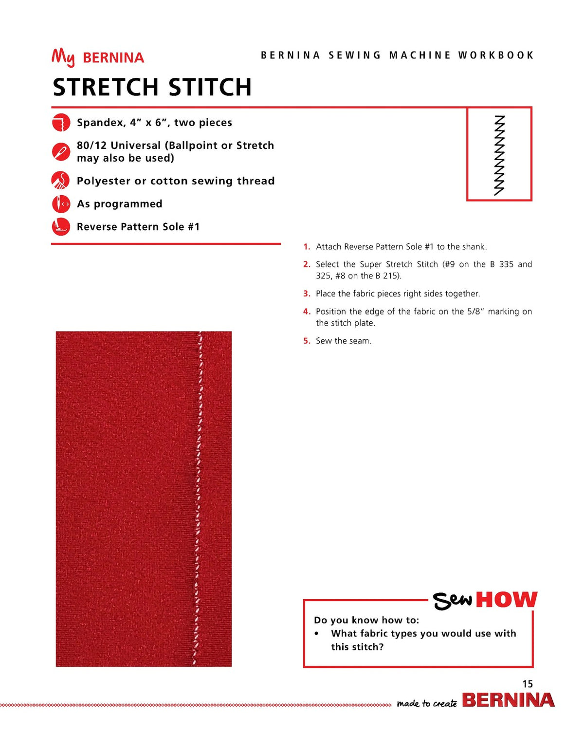 BERNINA 335 325 215 Mastery & Presser Feet Workbook Manual BUNDLE - WIRE BOUND