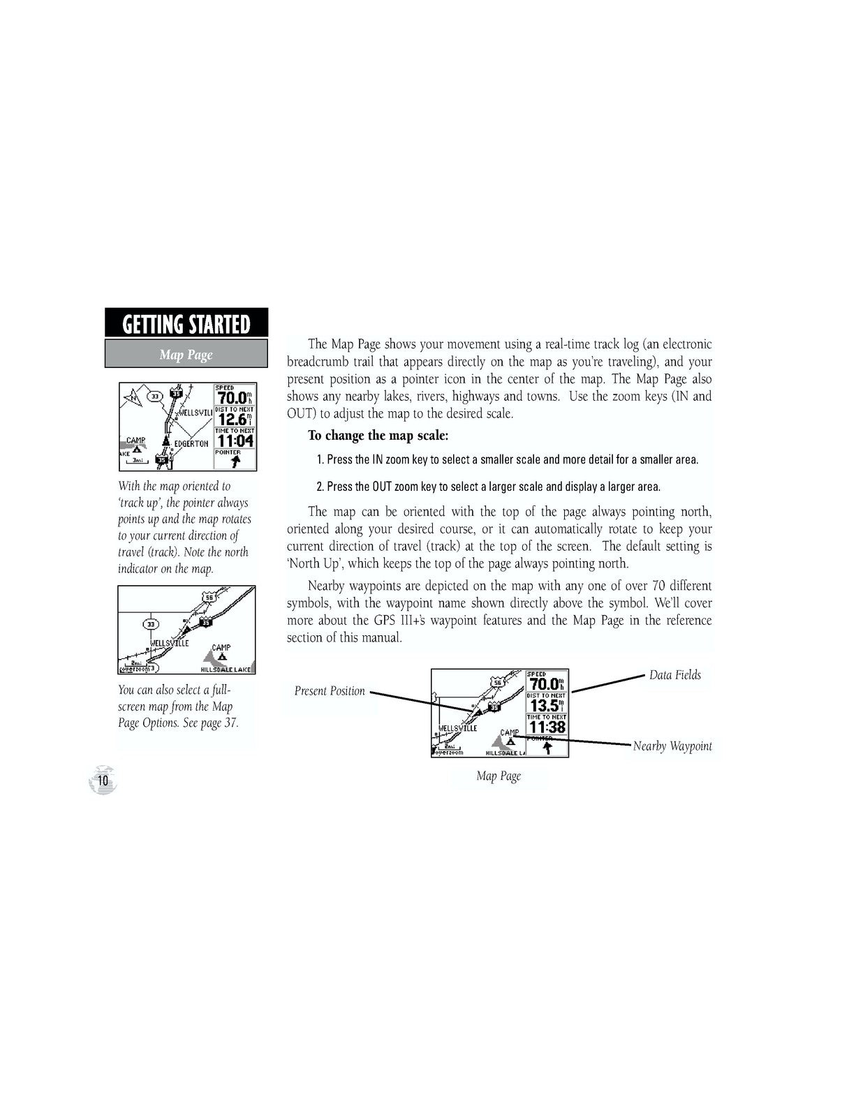 GARMIN GPS III Owners Manual And Reference 2001 - WIRE BOUND - TOUGH COVERS