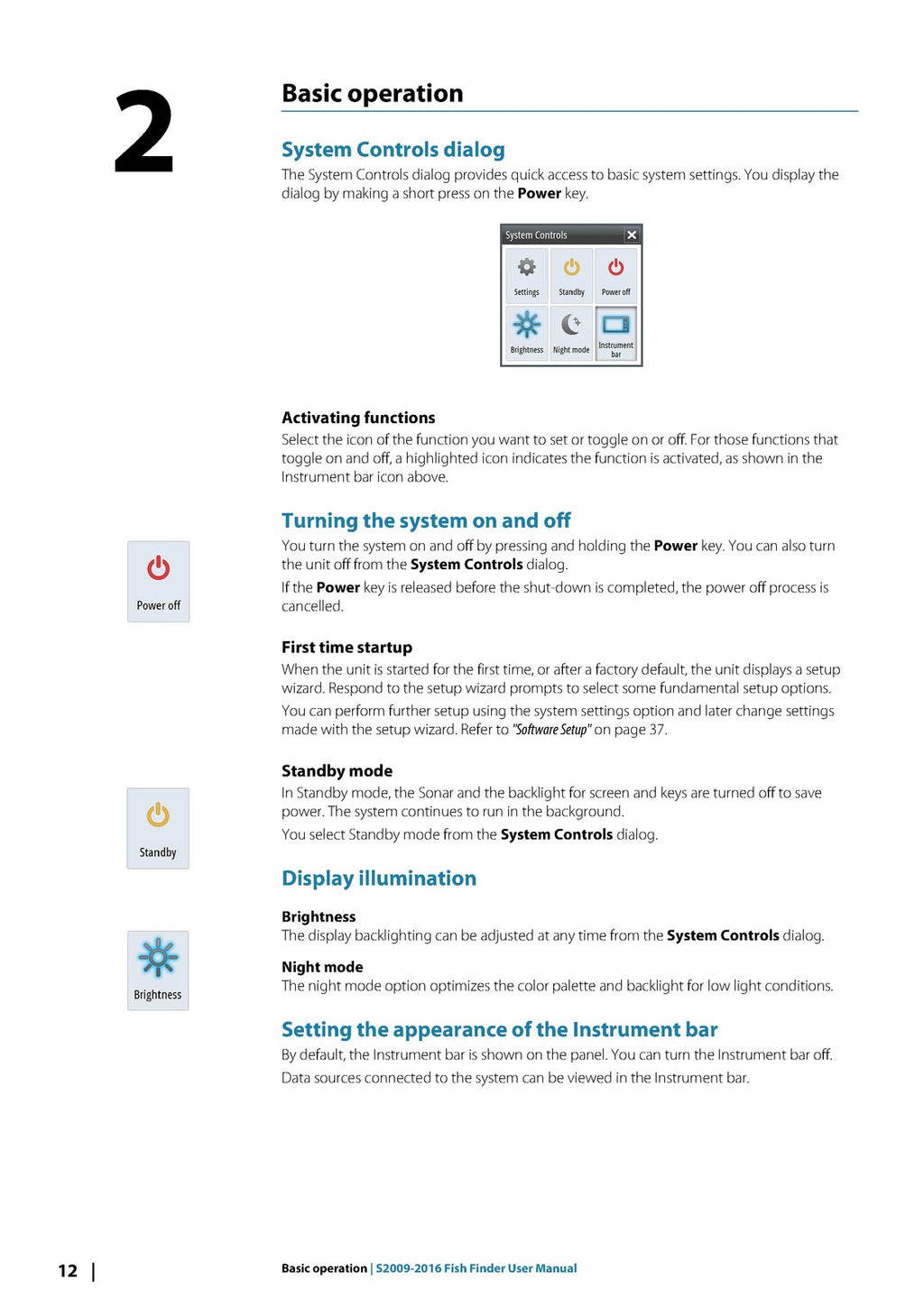 SIMRAD S2009-S2016 Fish Finder User Manual - STEEL WIRE BOUND - TOUGH COVERS